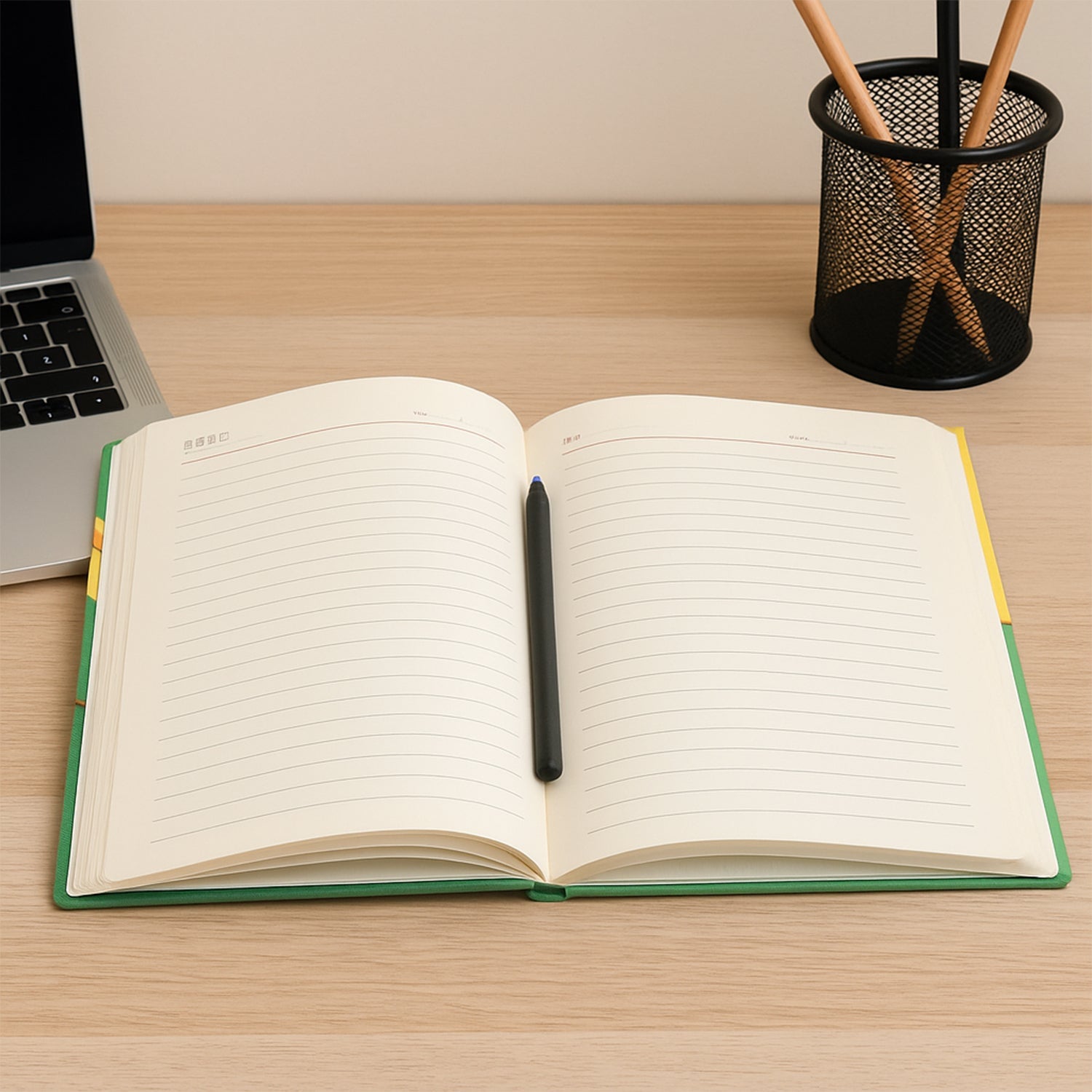 Hardcover Ruled Notebook with Calendar, Diary & 160 Pages 22x16 cm (1 Pc) Hardcover Ruled Notebook with Calendar, Diary & 160 Pages 22x16 cm (1 Pc)